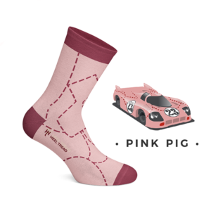 heel tread Pink Big socks