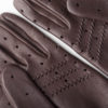 cafe leather driving gloves black coffee detail 2