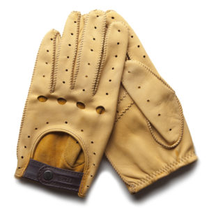 cafe leather driving gloves triton cream
