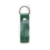 cafe leather key chain green back